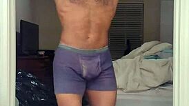 Learning in dorm with uncle brunette