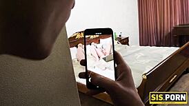 Man, this young woman gets wild in bed with stepbrother