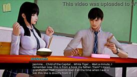 exploring academy 176 in wild anime style