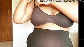 Sexy sister plays with tits