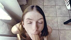 i watch celestina blooms deepthroat my huge monster cock