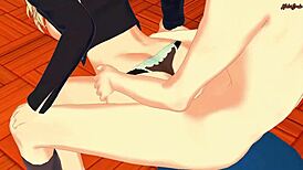 scp 105 fingering her pussy then riding cock in chair, so hot! 😏