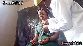 doctor totally took advantage of his patient, giving her that hard fuck she needed