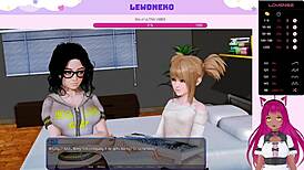 VTuber Lewdneko spiller Harem Hotel kåt