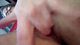 Nude femdom in glasses dominates with big tits masturbation sexting