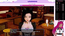 vtuber lewdneko plays harem hotel