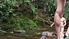 gay orgy unfolds by the river in brazil