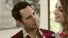 She's head over heels for her step dad's huge cock