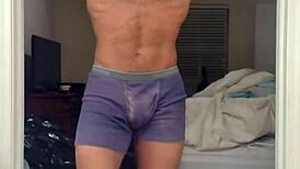 Learning in dorm with uncle brunette