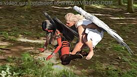 lilith and gabriel start playing and end up fucking hard