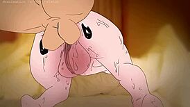 Piplup Slams Bulma’s Butt in Pokemon Dragon Ball Hentai Sex
