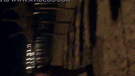 Tanja, Swiss girl, gives wet pussy to Spanish man while spying.