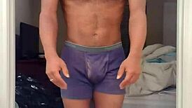 Learning in dorm with uncle brunette