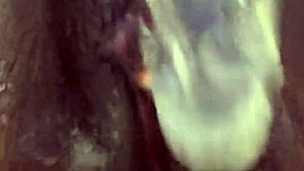 Tgirlsexy Ebony Tgirl Masturbates With Dildo And Toys.