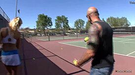 Horny hunk blasted her with messy load 😏 tight pussy wet