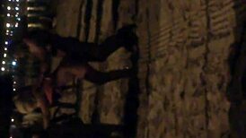 Tanja, Swiss girl, gives wet pussy to Spanish man while spying.