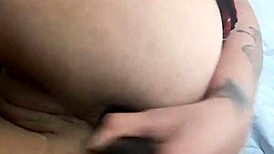 Blonde solo anal squirt with wet fingering and assfucking intensity