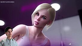 Apocalust 15 - Stepsis takes cum on tight pink pussy in 3D game