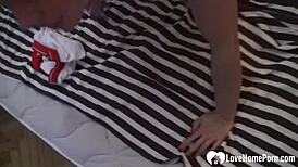 Footjob in Hospital Uniform