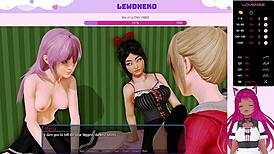 vtuber lewdneko plays harem hotel