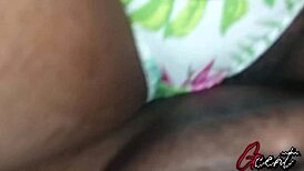 big black guy finishes with my tight little pussy