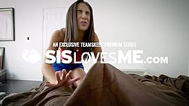 Ike Teases Step Sis Angel Smalls 18+ with His Massive Shaft