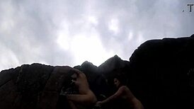 strolling outdoors with those stunning natural breasts