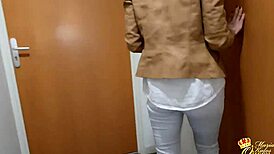 Maria Kalos Bent Over For Fast Fuck In Public Toilet