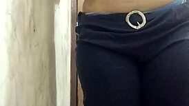 Indian Step Sister Gets Bathroom Ass Fucking by Mature Teen