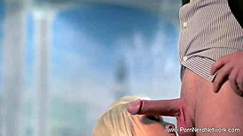 Watch This Cute Milf Give a Slow, Sensual CFNM Blowjob Leading to Deepthroat and Facial!