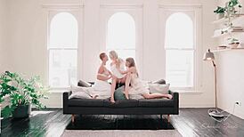 Watch Charlie Forde, Laney Day, And Fox Felina In A Teasing Threesome With Muff Diving!