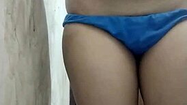 Indian Step Sister Gets Bathroom Ass Fucking by Mature Teen