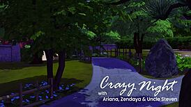 Ariana And Zendaya's First Threesome In 3D Hentai!