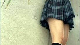 Amateur Japanese Girl Hiding for Boyfriend's Blowjob, Then Moaning in Doggy