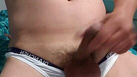 gay boy masturbating in underwear 😏