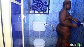 BBW Patricia 9ja Takes Hardcore Shower Pounding
