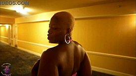 Liberian slut's big ass pounded hard after wild Vegas party.