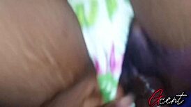 big black guy finishes with my tight little pussy