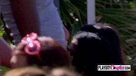 me and my hot couple celebrated my husbands birthday with a swing party, it was so exciting