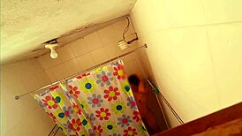 Spying on My Wife's Friend During Vacation in Bathroom