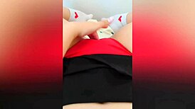 Shy Stepsister Loses Control, Masturbating Her Tight Hole in Amateur Video for Luxury Orgasm.