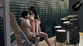 Mila Kunis Rides Elvis Presley In Simporn