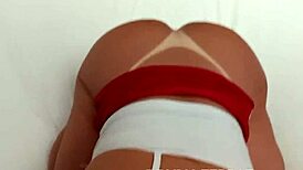 bruna ferraz had to fuck the big guy from the party in pov interracial anal scene