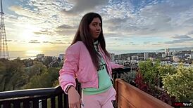 my stepsister’s cute ass drives me wild, so i fuck her hard outdoors in public.