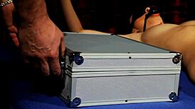 The restrained European sub is dominated and assfucked in bondage