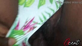 big black guy finishes with my tight little pussy