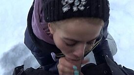 Hot Student Seduces Professor with a Bold Move After Ski Lesson