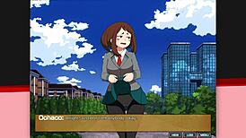 hot teacher steps on me, damn, herocummy style! 😈