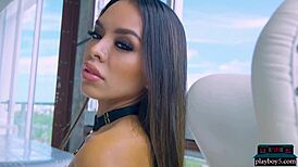 goddess anglina rips clothes in solo striptease with amazing petite 18+ ass