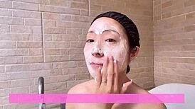 bali morning pool relaxation with early light